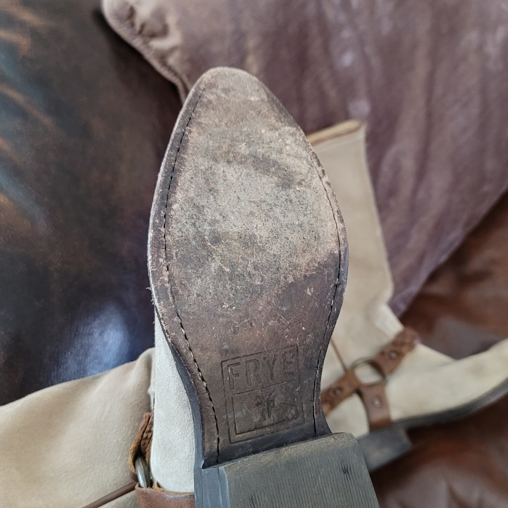 Frye Western Suede Boots. - Picture 4 of 4